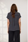 GEO DOT BLOUSE - black dot